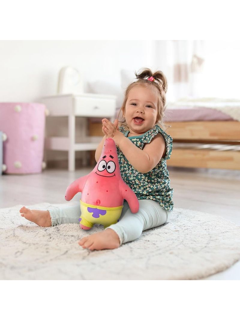 Pelúcia bob esponja patrick estrela 30cm multikids - br2104