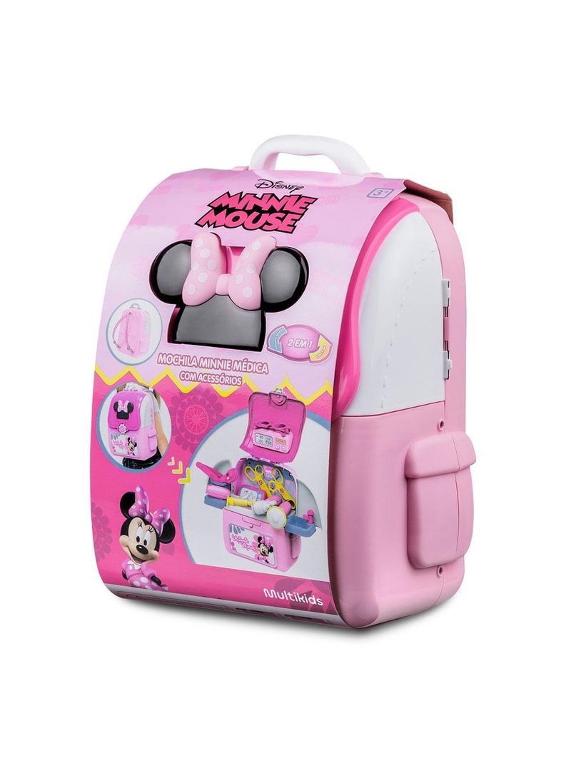 Mochila kit play set minnie médico multikids - br1297