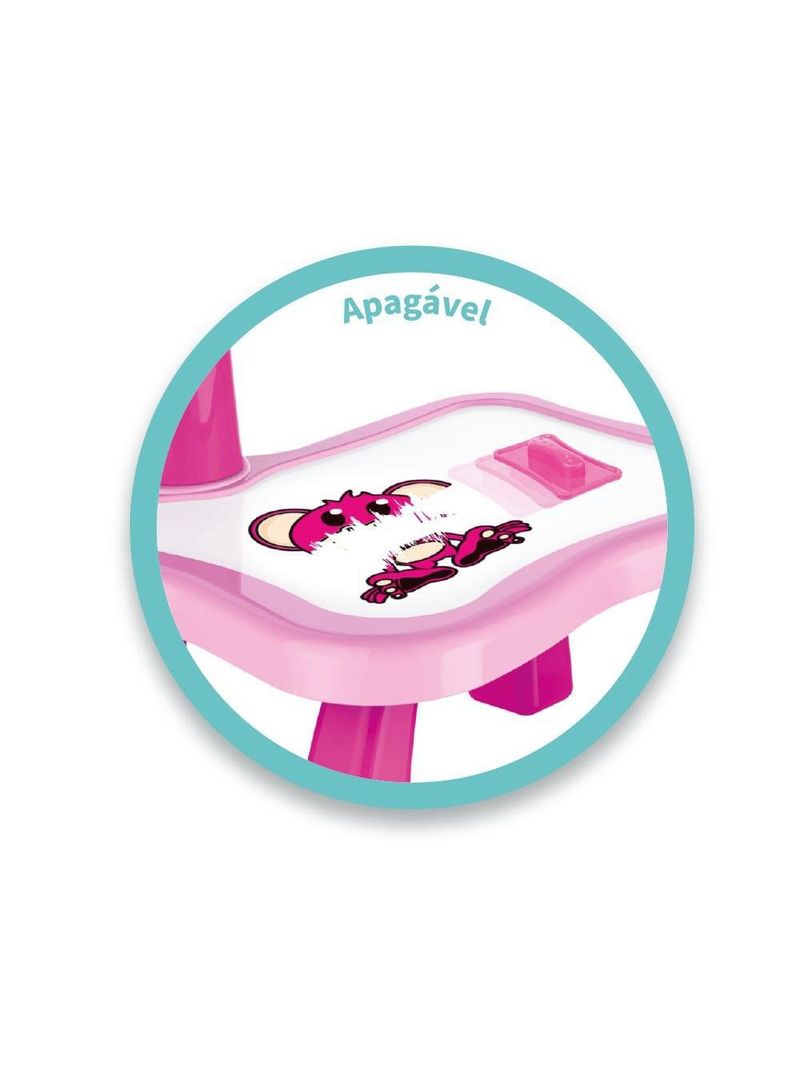 Mesa projetora para desenhar rosa play e learn multikids - br1601