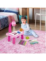 Mesa projetora para desenhar rosa play e learn multikids - br1601