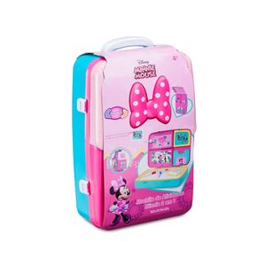 Mochila de atividades da minnie com canetinhas e acessórios multikids - br1588
