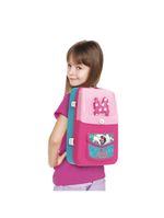 Mochila de atividades da minnie com canetinhas e acessórios multikids - br1588