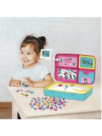 Mochila de atividades da minnie com canetinhas e acessórios multikids - br1588