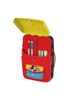 Mochila de atividades mickey com canetinhas e acessórios multikids - br1587