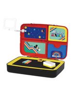 Mochila de atividades mickey com canetinhas e acessórios multikids - br1587
