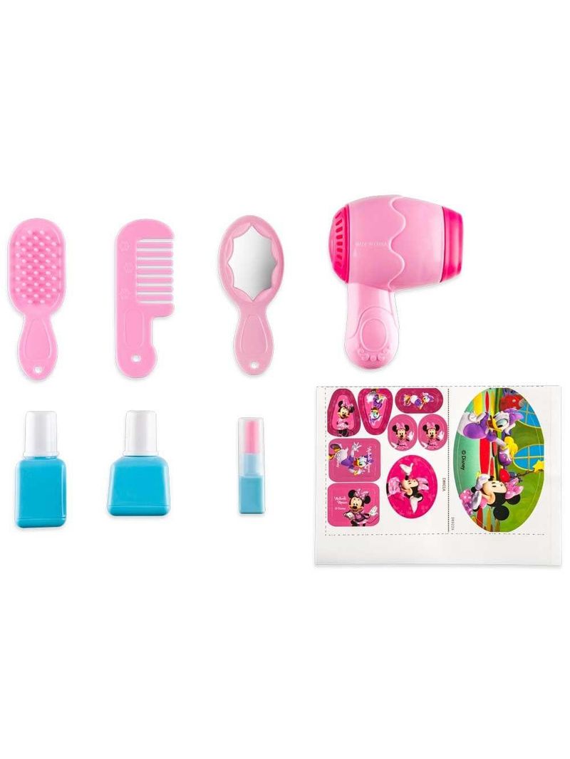 Maleta minnie cabeleireira com 7 acessórios multikids - br1567