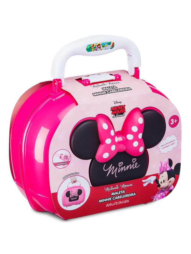 Maleta minnie cabeleireira com 7 acessórios multikids - br1567