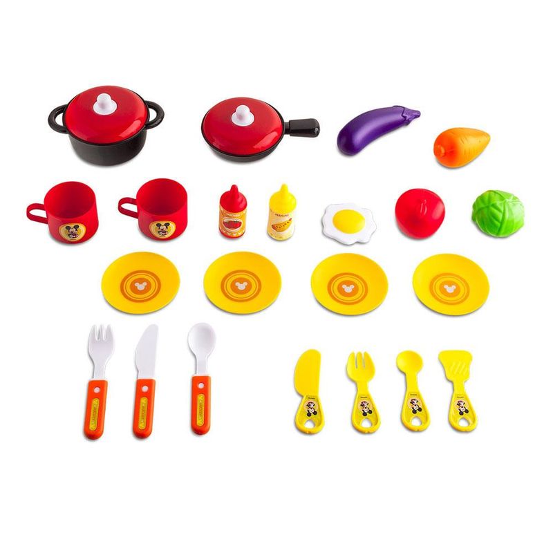 Maleta de viagem mickey cozinha playset 3 em 1 multikids - br1300