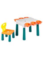 Mesa de atividades cubic com blocos e acessórios 9 em 1 multikids - br1212