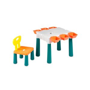 Mesa de atividades cubic com blocos e acessórios 9 em 1 multikids - br1212