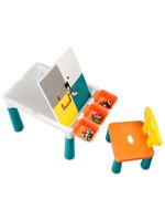 Mesa de atividades cubic com blocos e acessórios 9 em 1 multikids - br1212
