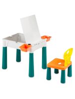 Mesa de atividades cubic com blocos e acessórios 9 em 1 multikids - br1212