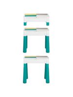 Mesa de atividades cubic com blocos e acessórios 9 em 1 multikids - br1212