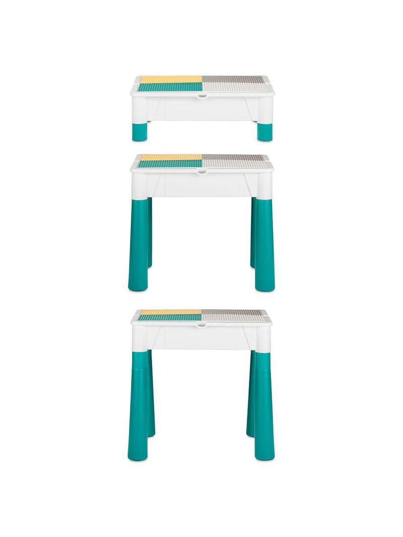 Mesa de atividades cubic com blocos e acessórios 9 em 1 multikids - br1212