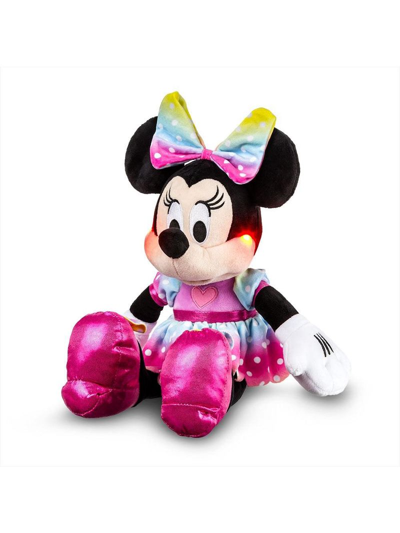 Minnie de pelúcia com mecanismo com luz e som 40cm multikids - br2196