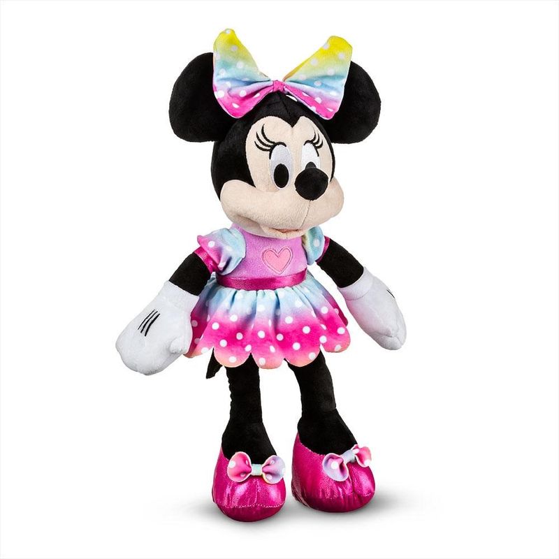 Minnie de pelúcia com mecanismo com luz e som 40cm multikids - br2196