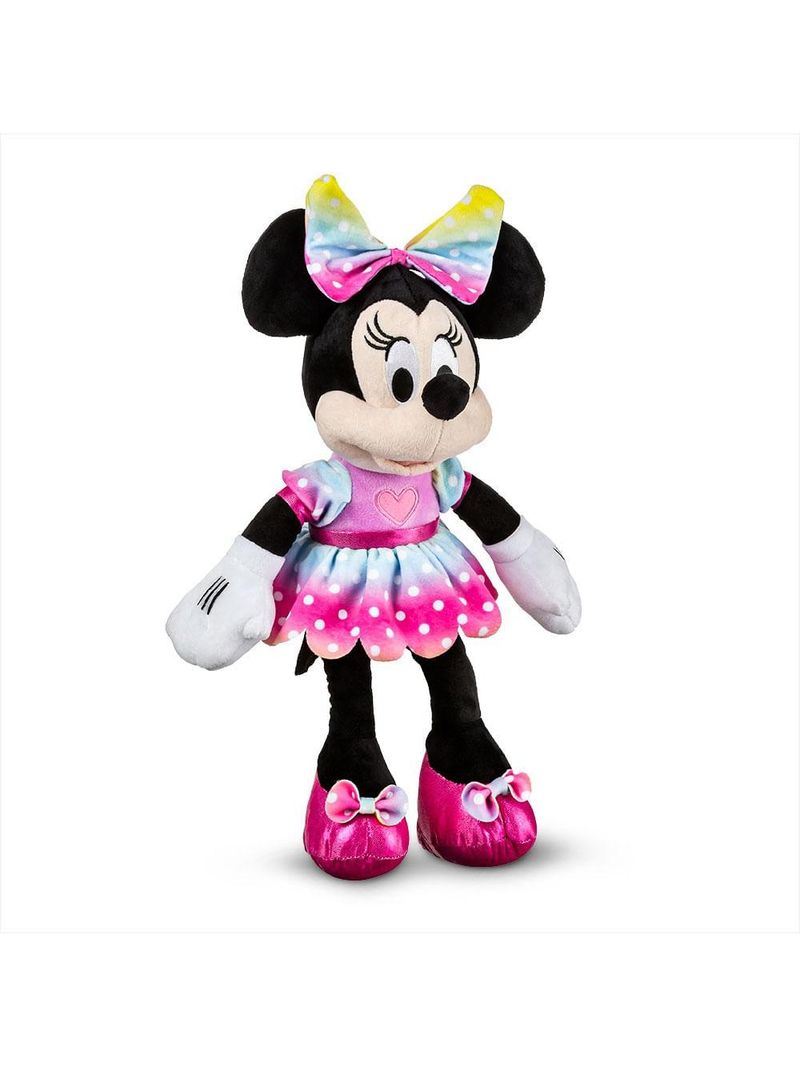 Minnie de pelúcia com mecanismo com luz e som 40cm multikids - br2196