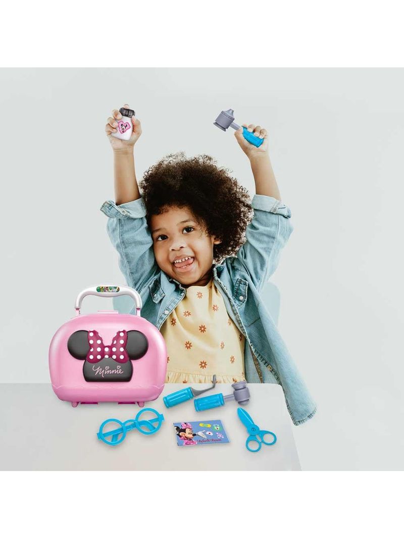 Maleta minnie médica com 7 acessórios multikids - br1566