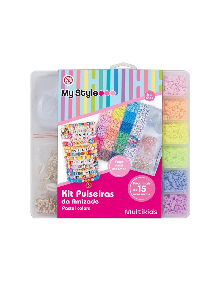 Kit pulseiras da amizade my style faça você mesma multikids - br2313