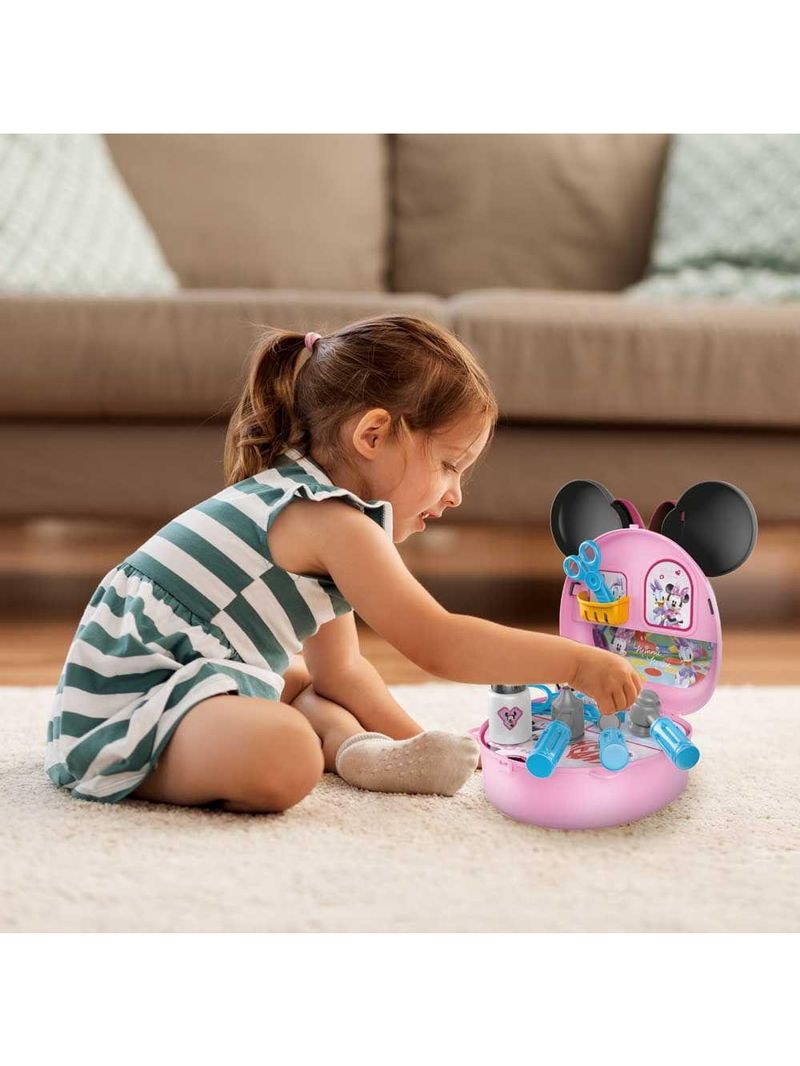 Maleta com alça minnie médica com acessórios multikids - br1558
