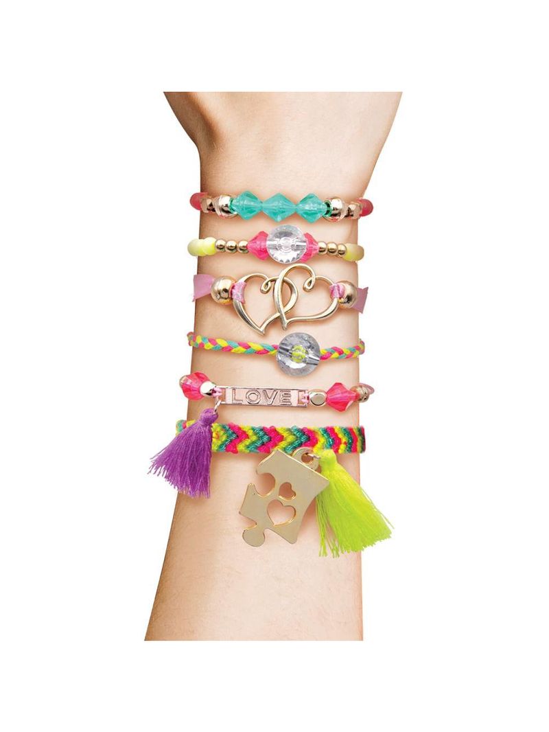 Kit pulseiras infantil de montar my style good vibes coleção diy multikids - br2108