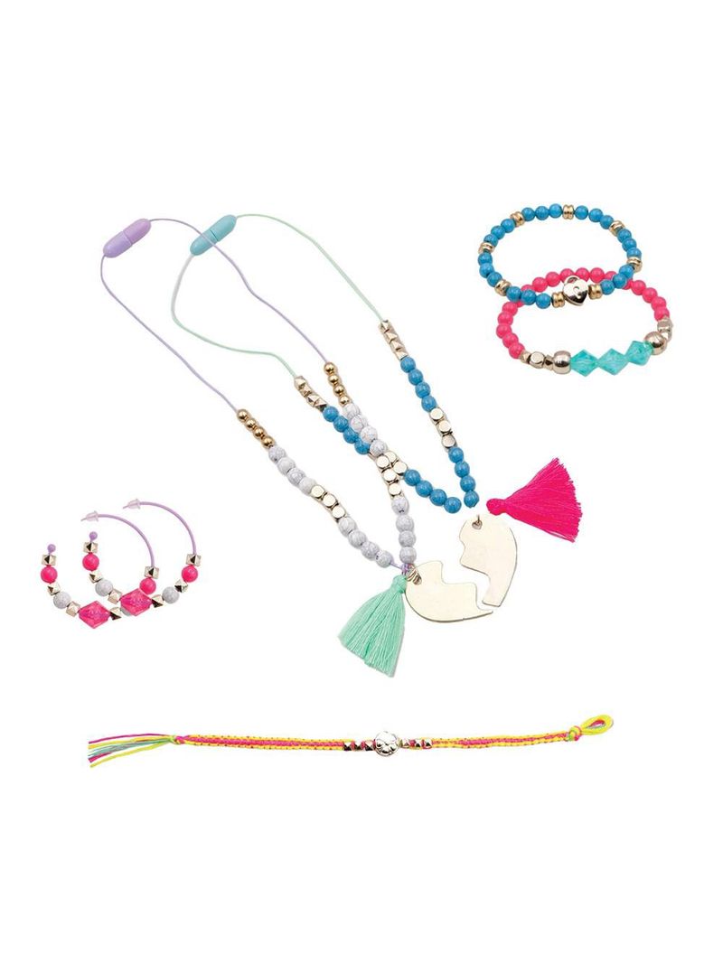 Kit pulseiras infantil de montar my style good vibes coleção diy multikids - br2108