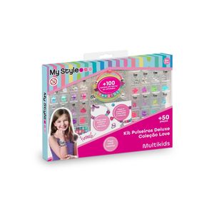 Kit de pulseiras my style deluxe coleção love multikids - br2140