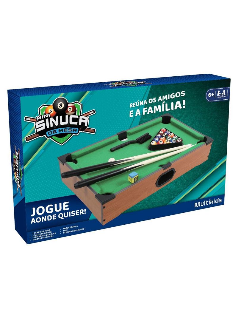 Jogo mini sinuca de mesa multikids - br2074