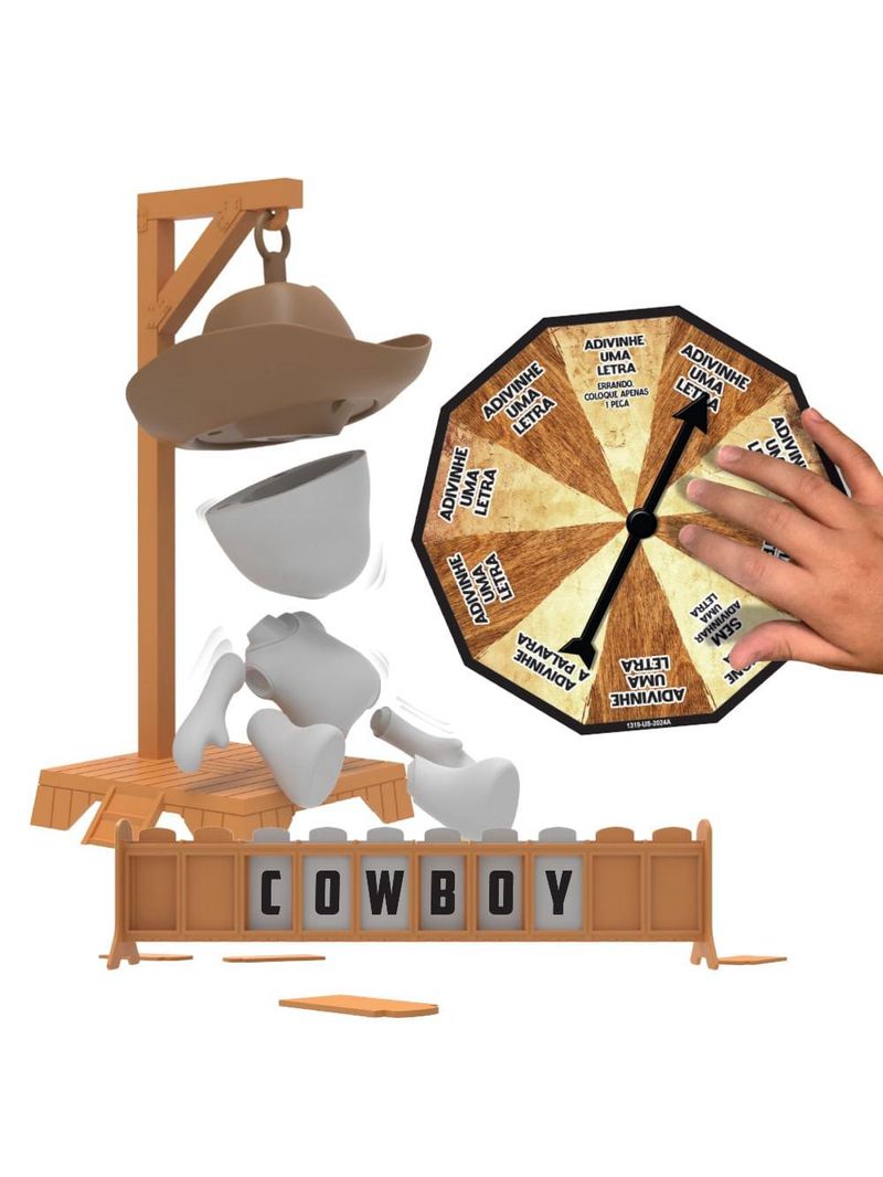 Jogo da forca magnético c/ boneco interativo multikids - br2334