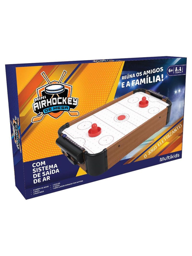 Jogo mini air hockey de mesa multikids - br2073