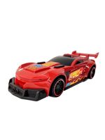 Hot wheels carros track ripper vermelho com luz e som 42cm tamanho multikids - br2263