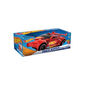 Hot wheels carros track ripper vermelho com luz e som 42cm tamanho multikids - br2263