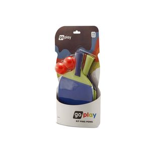 Go play kit ping pong infantil com 2 raquetes e bolinha multikids - br950