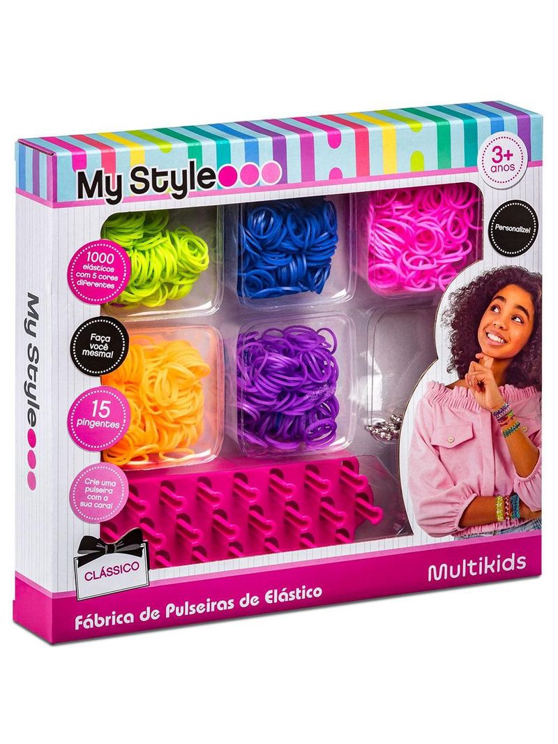 Fábrica de pulseiras de elástico multikids clássico my style diy - br1472