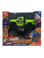 Carro monster truck de brinquedo com som e fricção crush verde multikids - br2234
