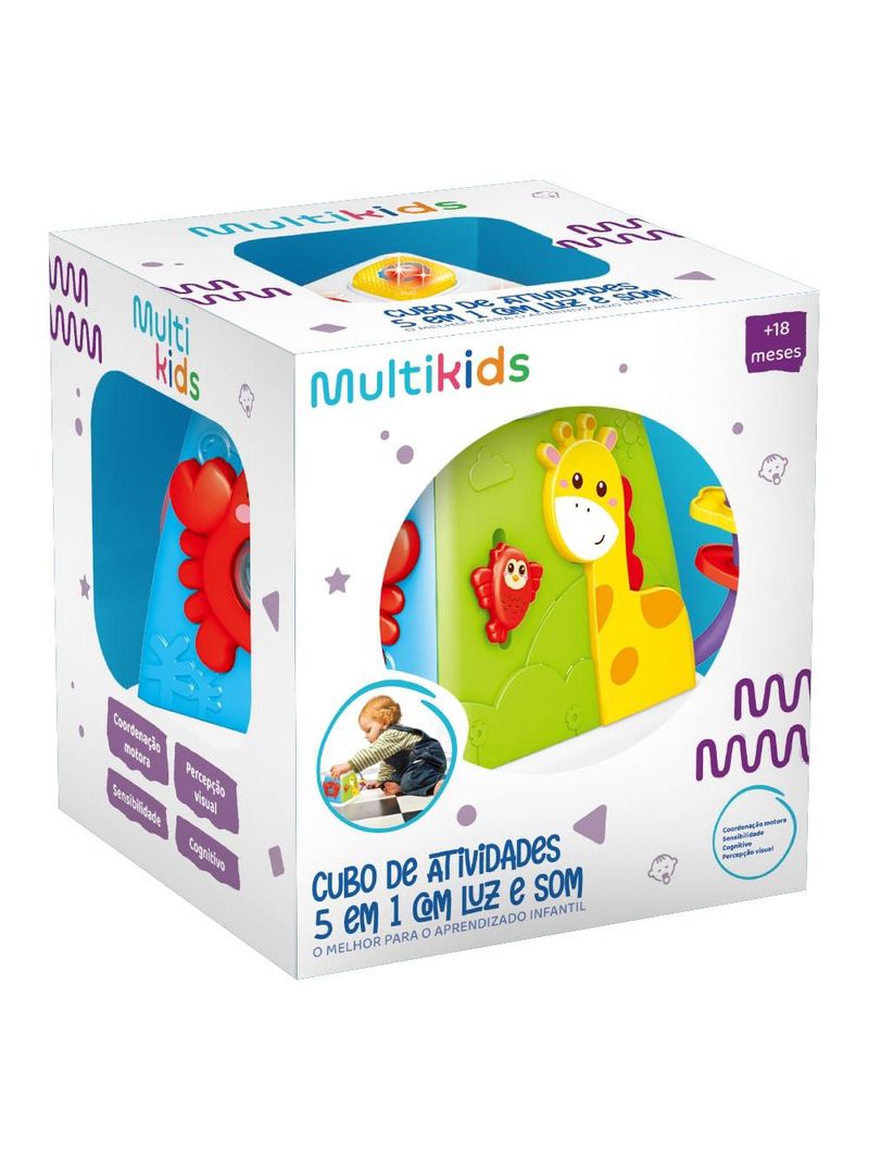 Cubo de atividades 5 em 1 baby multikids - br2170