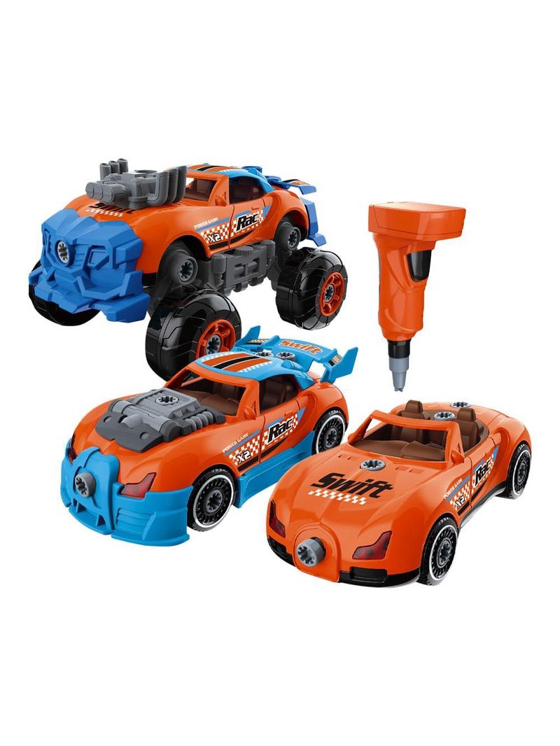 Carrinho turbo tools mustang/bugatti 3 em 1 com ferramenta multikids - br2163