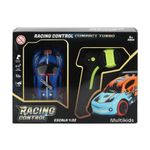 Carro de corrida turbo de controle remoto com luz led - br2290