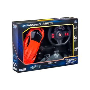 Carrinho racing control raptor laranja multikids - br1337