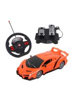 Carrinho racing control raptor laranja multikids - br1337