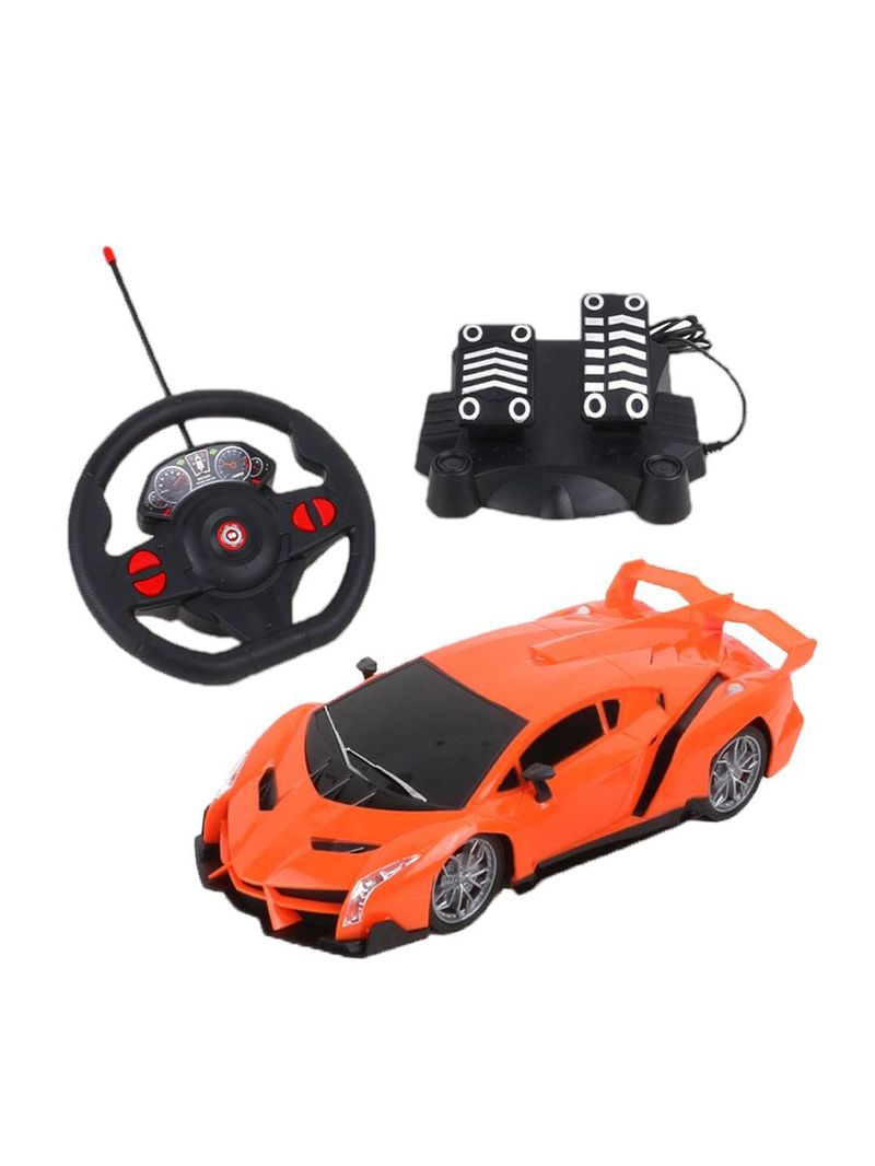 Carrinho racing control raptor laranja multikids - br1337