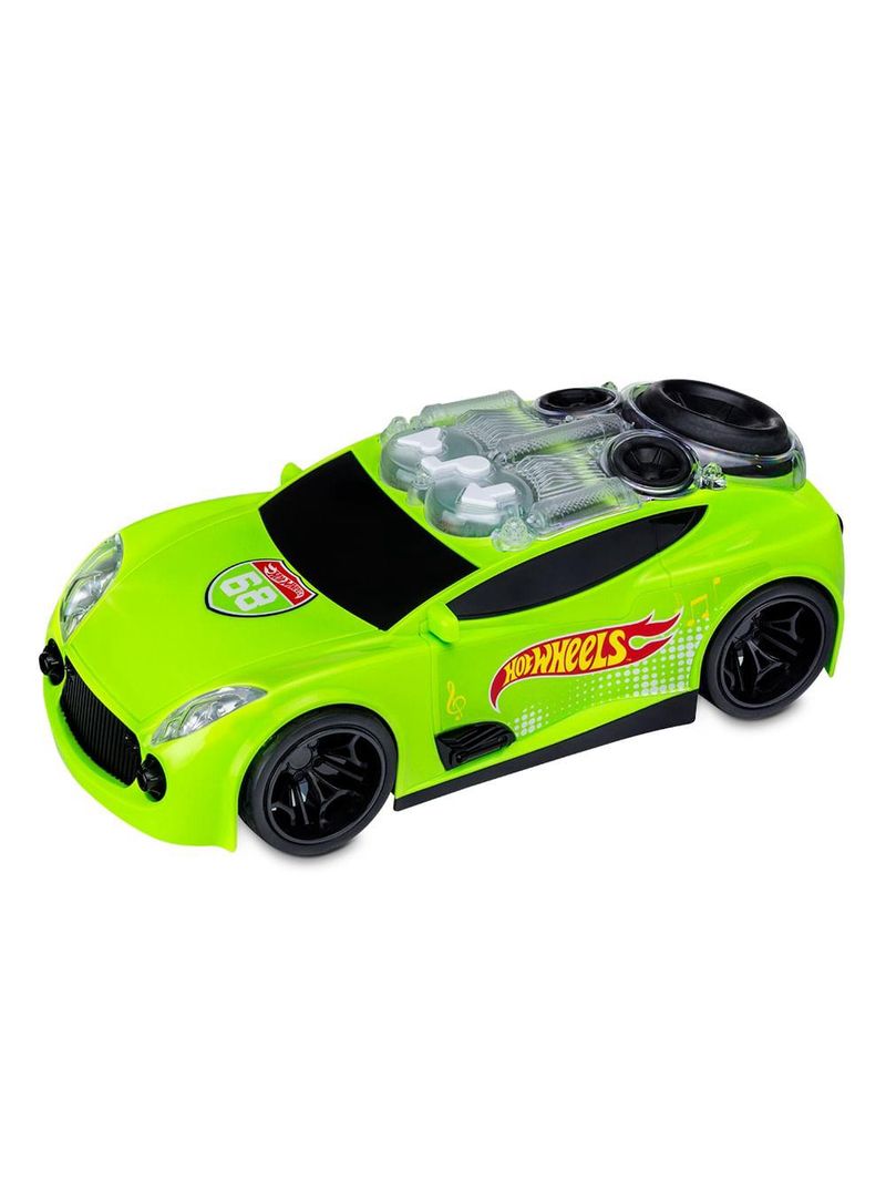 Carro hot wheels carro de som com luz verde multikids - br1432