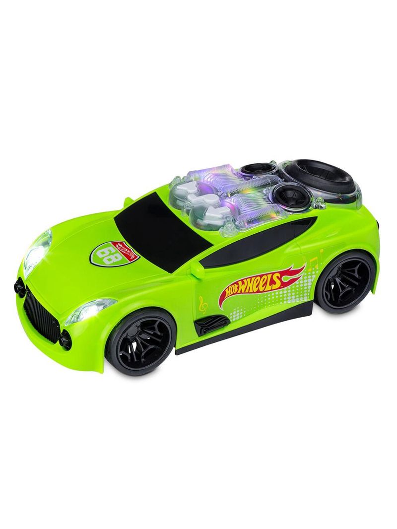Carro hot wheels carro de som com luz verde multikids - br1432