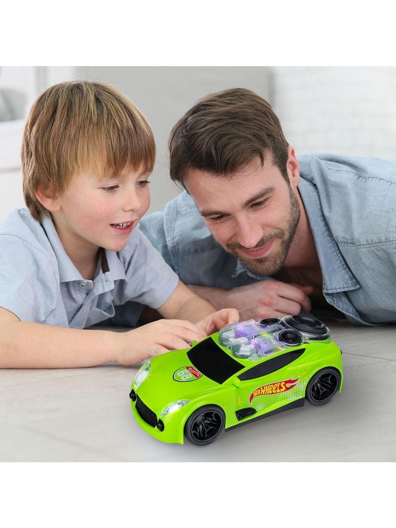 Carro hot wheels carro de som com luz verde multikids - br1432