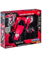 Carrinho transformável controle remoto megaformers auto neptune vermelho multikids - br1651