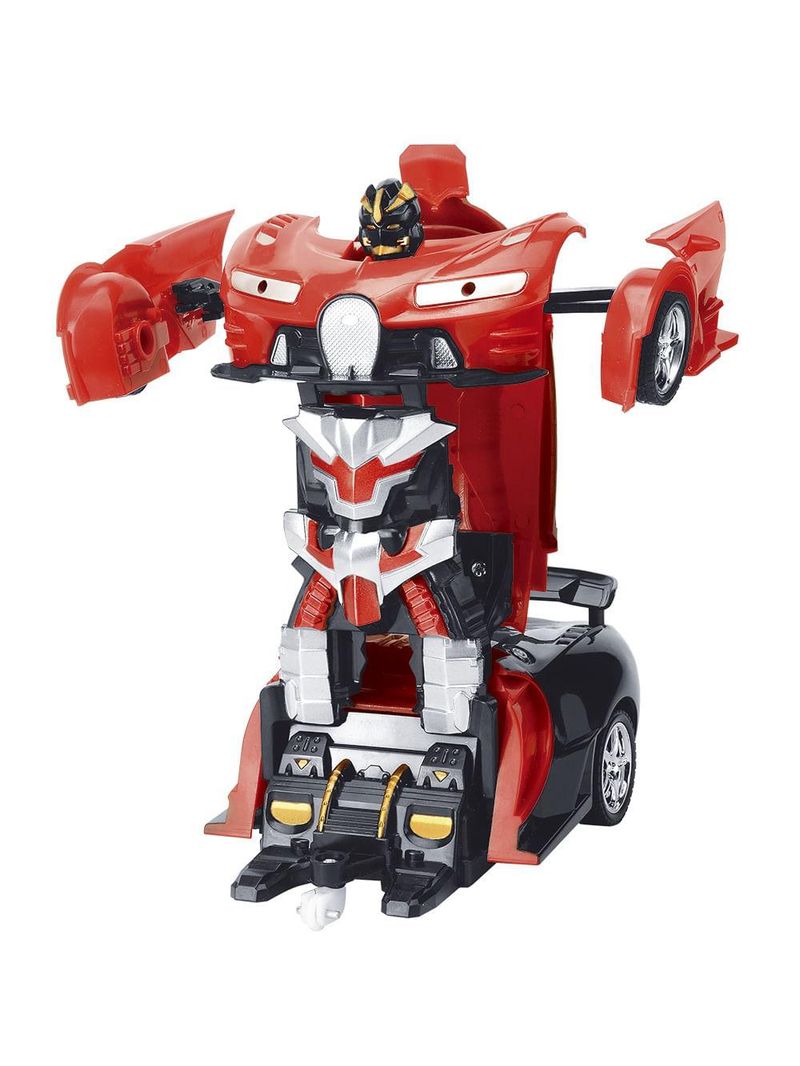 Carrinho transformável controle remoto megaformers auto neptune vermelho multikids - br1651
