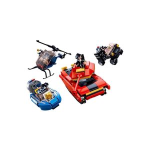 Blocos de montar cidade policial 460 peças multikids - br1334