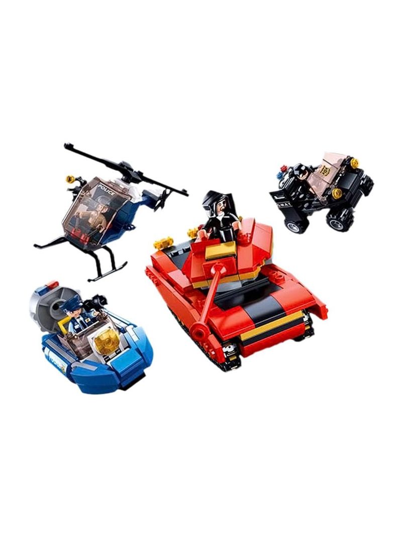 Blocos de montar cidade policial 460 peças multikids - br1334