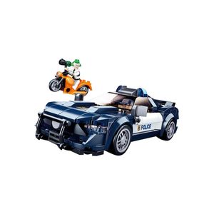 Blocos de montar carro de policia 284 peças multikids - br1460