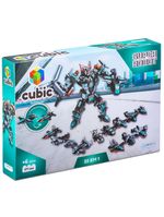 Blocos de montar cubic 25 em 1 super robot 577 peças multikids - br1618